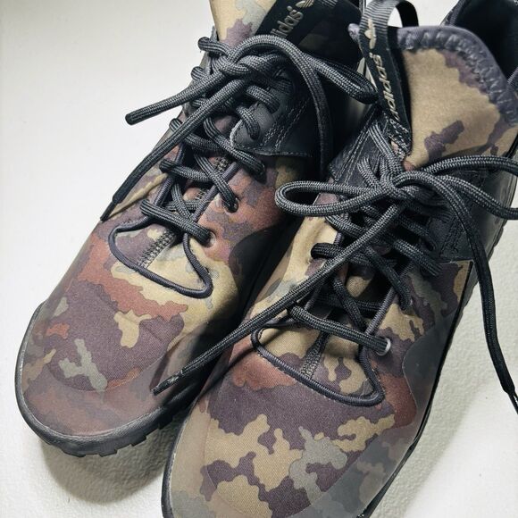 Adidas Tubular X Camo Men's Shoes B25700 Camo Black/Dark Brown/Oak - Size 10 - Picture 2 of 13